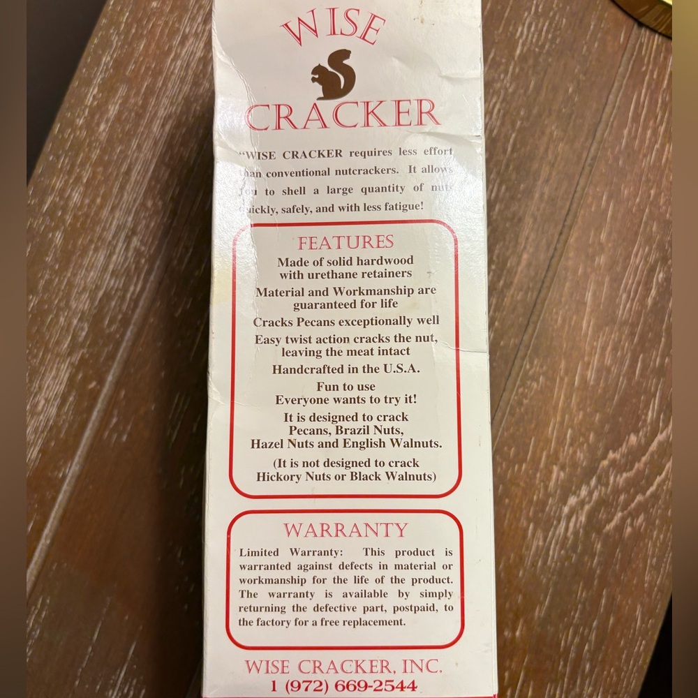 Wise Cracker Wooden Nut Cracker - Picture 8 of 11